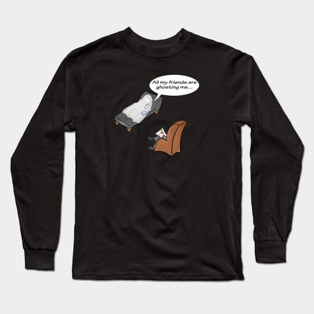 Ghosting Long Sleeve T-Shirt by shackledlettuce